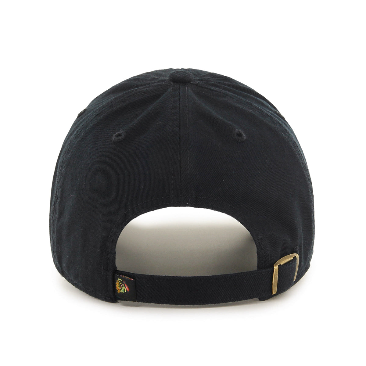 Chicago Blackhawks NHL 47 Brand Men Black Clean Up Adjustable Hat product image 2, provided for visual reference and product