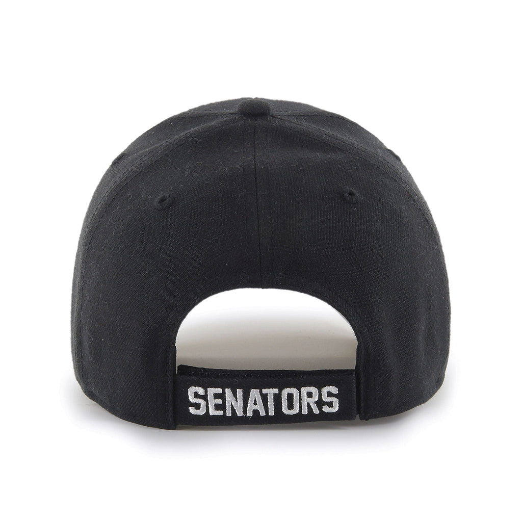 Ottawa Senators NHL 47 Brand Men Black MVP Adjustable Hat product image 2, provided for visual reference and product detail
