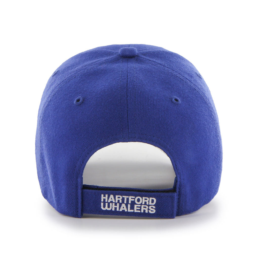 Hartford Whalers NHL 47 Brand Men Royal MVP Adjustable Hat product image 2, provided for visual reference and product detail