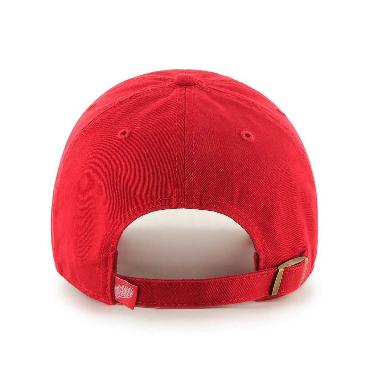 Detroit Red Wings NHL 47 Brand Men Red Clean Up Adjustable Hat product image 2, provided for visual reference and product