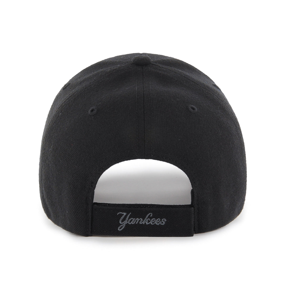 New York Yankees MLB 47 Brand Men Black MVP Adjustable Hat product image 2, provided for visual reference and product detail