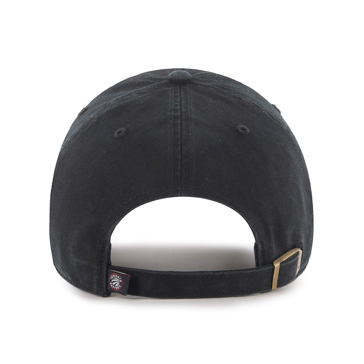 Toronto Raptors NBA 47 Brand Men Black on Black Clean Up Adjustable Hat product image 2, provided for visual reference and