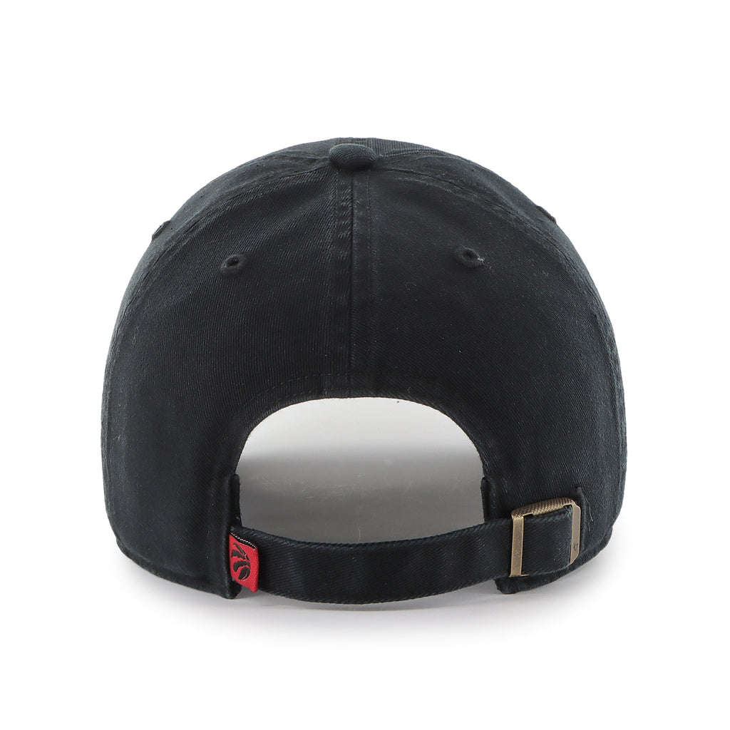 Toronto Raptors NBA 47 Brand Men Black Clean Up Adjustable Hat product image 2, provided for visual reference and product