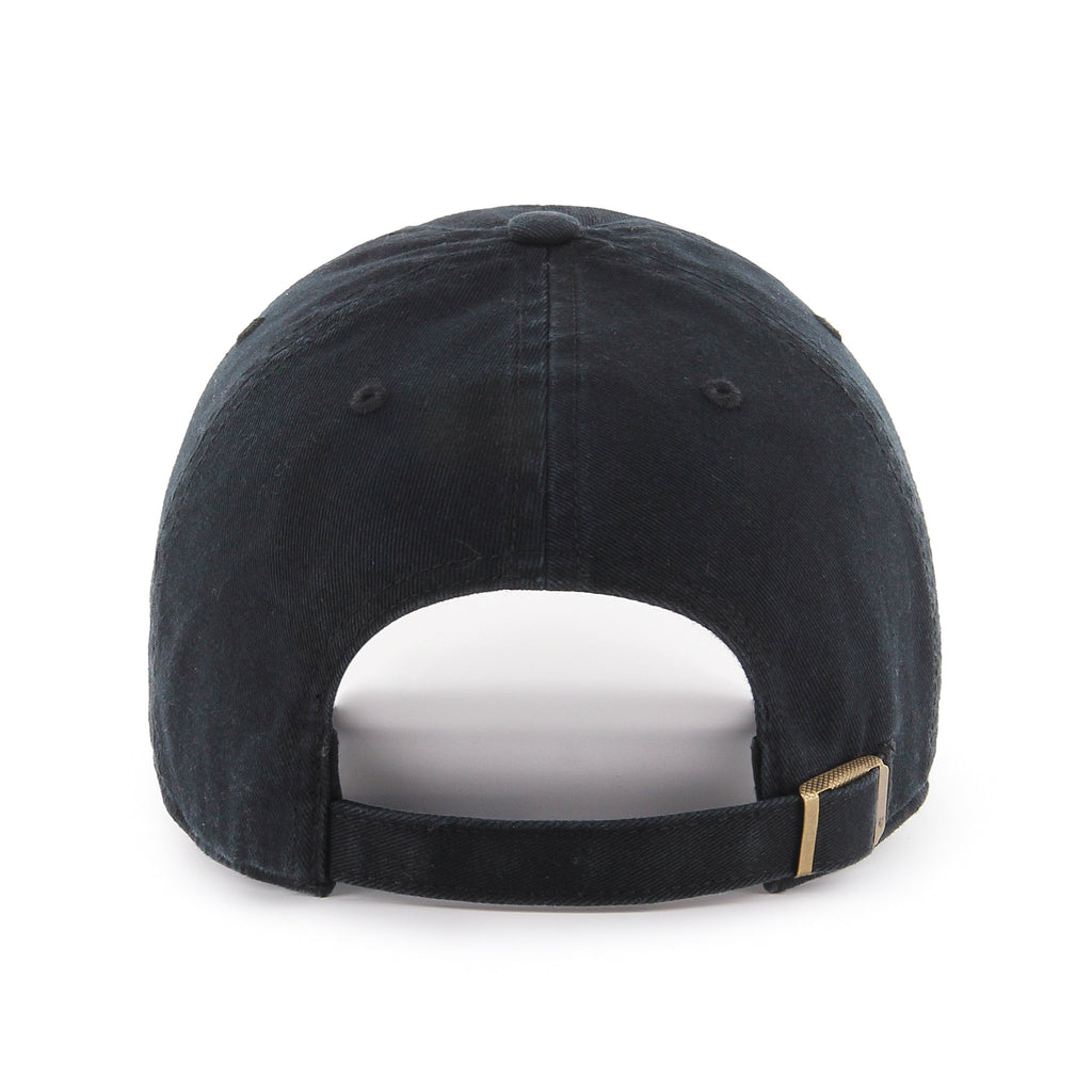 Toronto Raptors NBA 47 Brand Men Black White Clean Up Adjustable Hat product image 2, provided for visual reference and