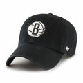 Brooklyn Nets NBA 47 Brand Men Black Alternate Clean Up Adjustable Hat product image 1, provided for visual reference and