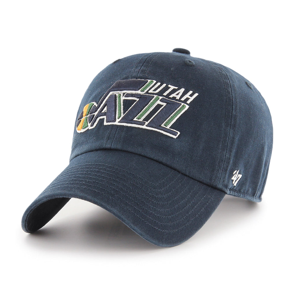Utah Jazz NBA 47 Brand Men Navy Clean Up Adjustable Hat product image 1, provided for visual reference and product detail