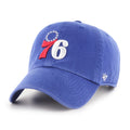 Philadelphia 76ers NBA 47 Brand Men Royal Alternate Clean Up Adjustable Hat product image 1, provided for visual reference
