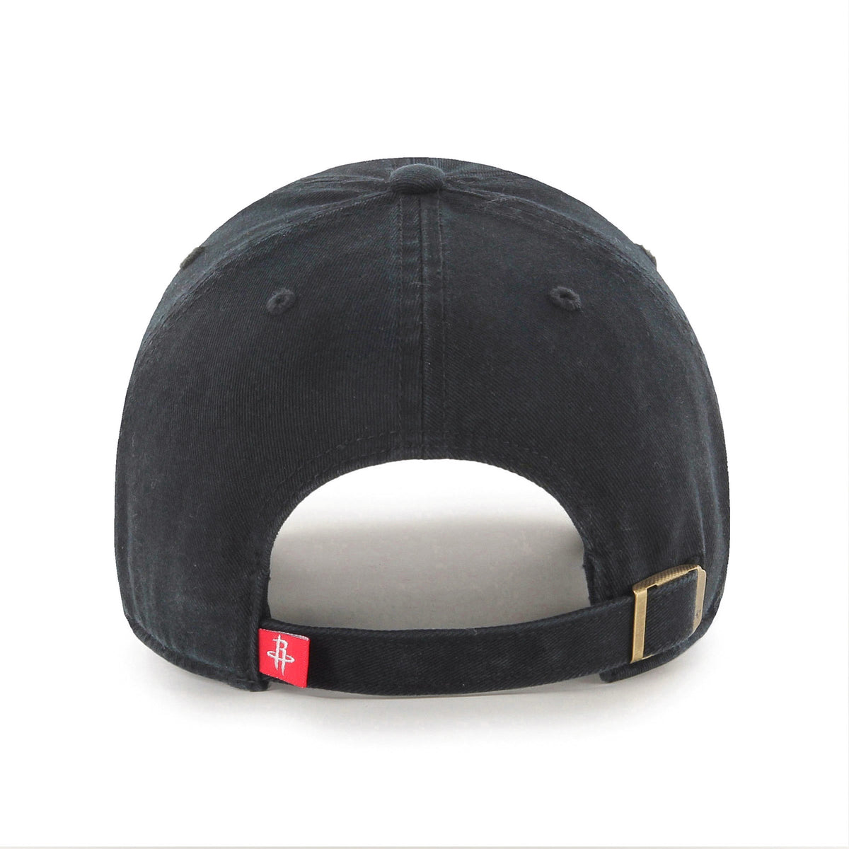 Houston Rockets NBA 47 Brand Men Black Alternate Clean Up Adjustable Hat product image 2, provided for visual reference and
