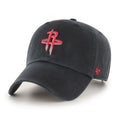Houston Rockets NBA 47 Brand Men Black Alternate Clean Up Adjustable Hat product image 1, provided for visual reference and