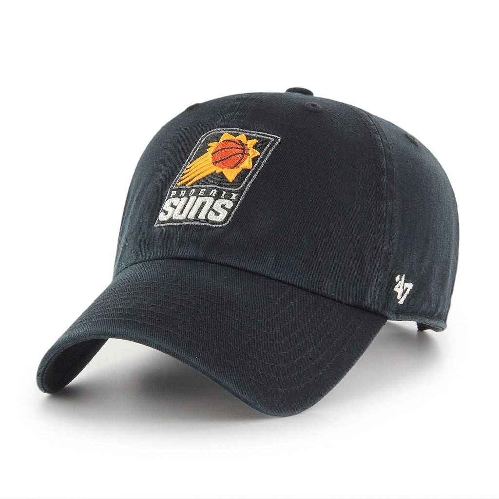 Phoenix Suns NBA 47 Brand Men Black Clean Up Adjustable Hat product image 1, provided for visual reference and product
