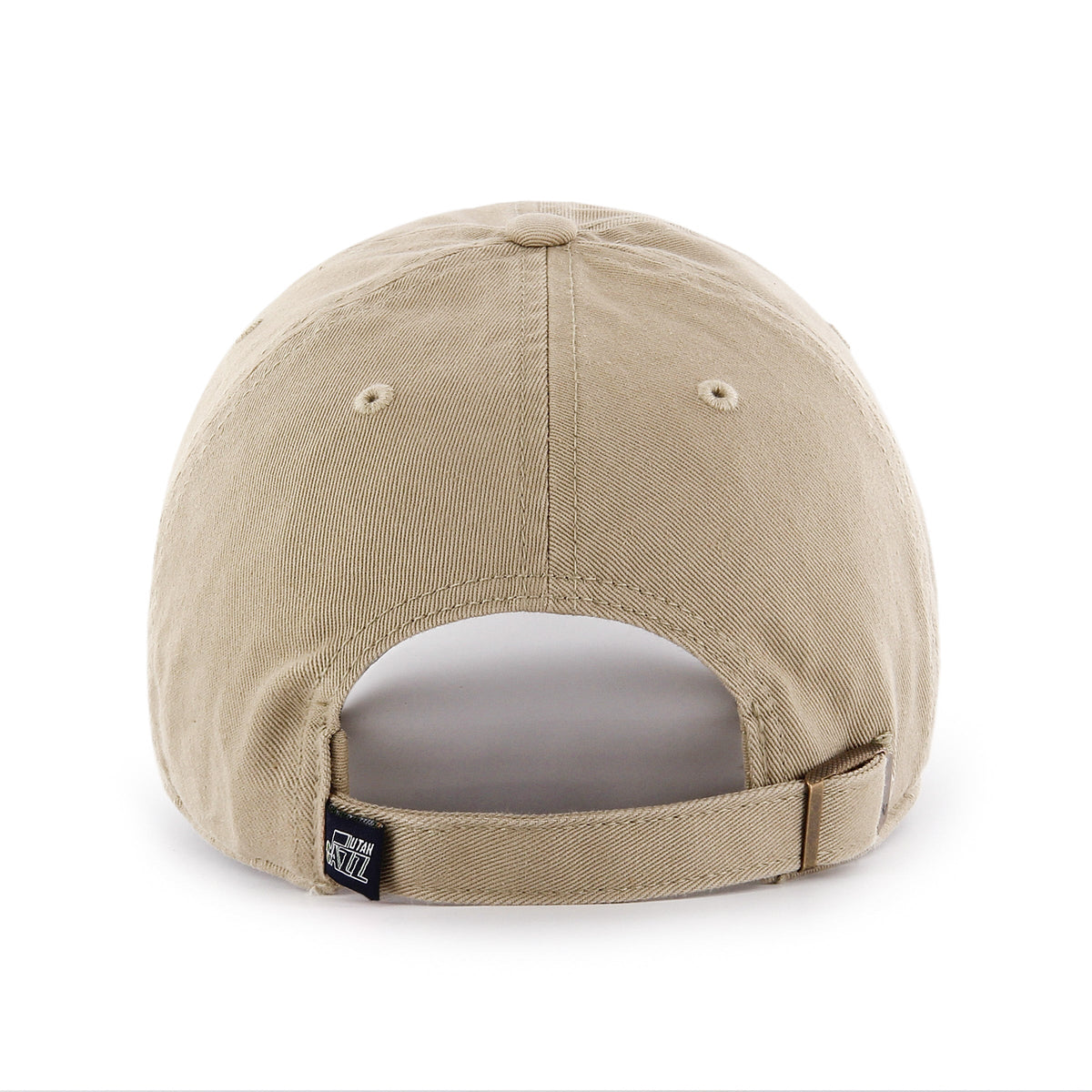 Utah Jazz NBA 47 Brand Men Beige Clean Up Adjustable Hat product image 2, provided for visual reference and product detail
