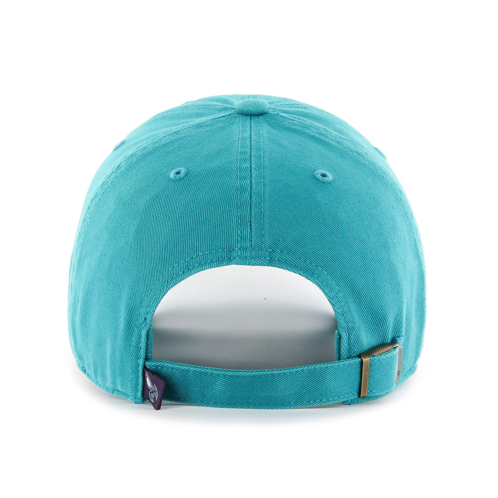 Charlotte Hornets NBA 47 Brand Men Aqua Clean Up Adjustable Hat product image 2, provided for visual reference and product