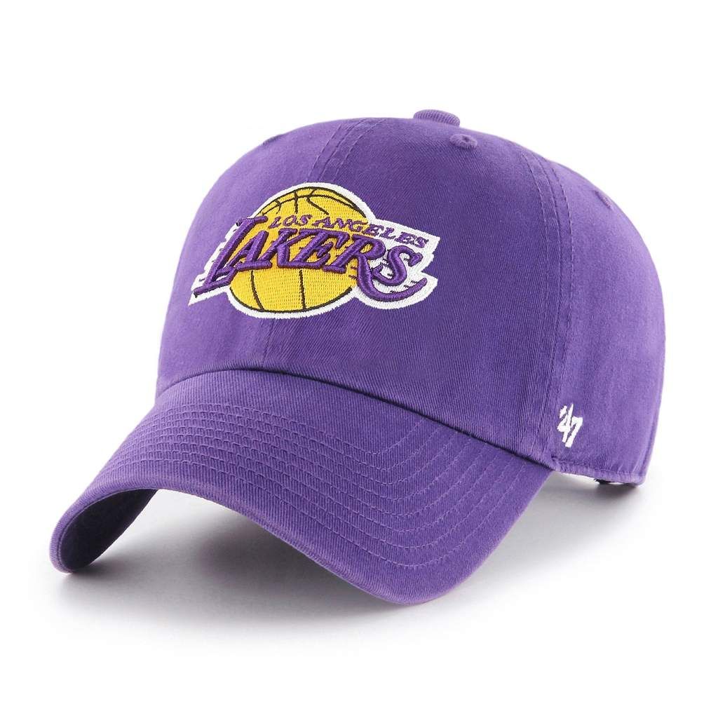 Los Angeles Lakers NBA 47 Brand Men Purple Clean Up Adjustable Hat product image 1, provided for visual reference and