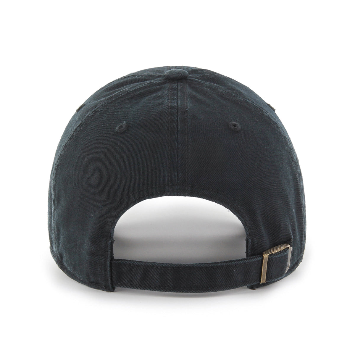 Brooklyn Nets NBA 47 Brand Men Black on Black Clean Up Adjustable Hat product image 2, provided for visual reference and