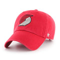 Portland Trail Blazers NBA 47 Brand Men Red Clean Up Adjustable Hat product image 1, provided for visual reference and