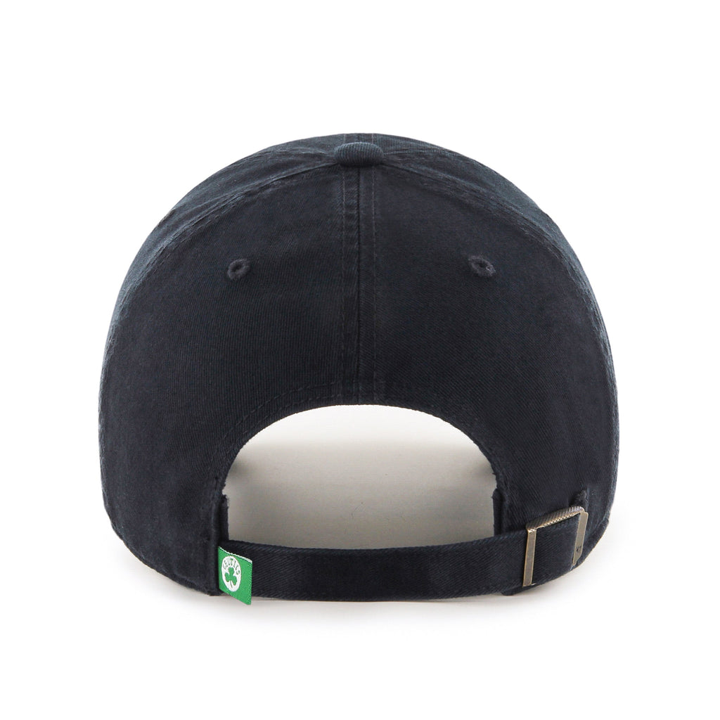 Boston Celtics NBA 47 Brand Men Black Clean Up Alternate Adjustable Hat product image 2, provided for visual reference and