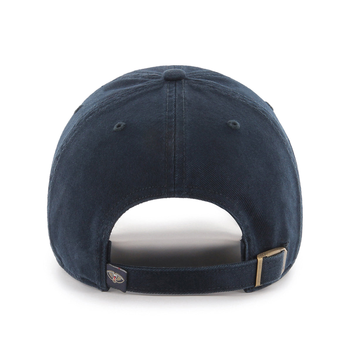 New Orleans Pelicans NBA 47 Brand Men Black Clean Up Adjustable Hat product image 2, provided for visual reference and