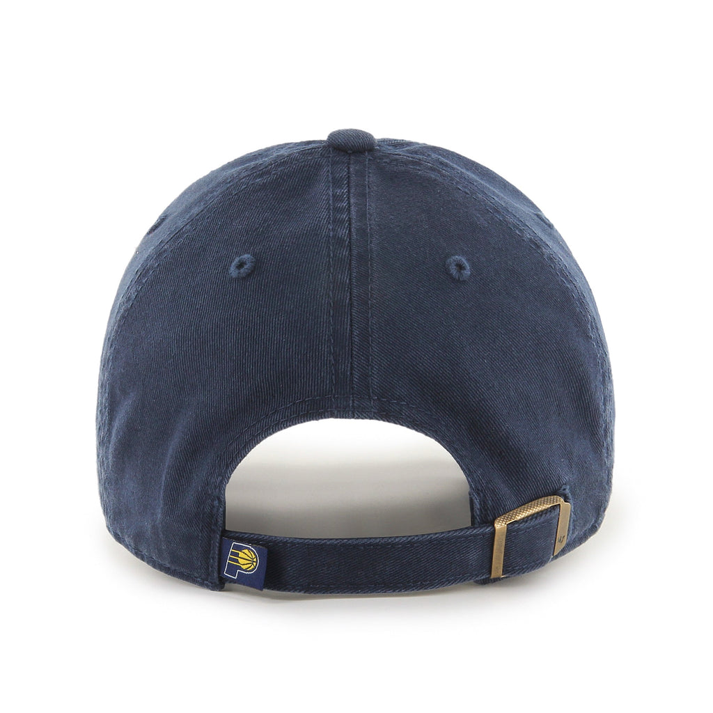 Indiana Pacers NBA 47 Brand Men Navy Clean Up Adjustable Hat product image 2, provided for visual reference and product