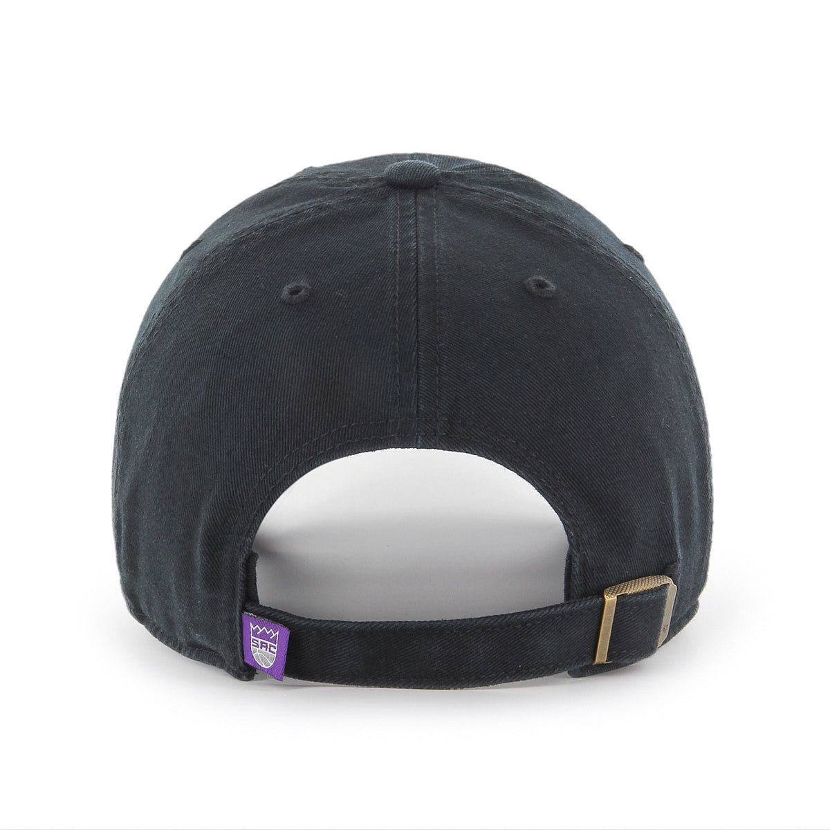 Sacramento Kings NBA 47 Brand Men Black Clean Up Adjustable Hat product image 2, provided for visual reference and product