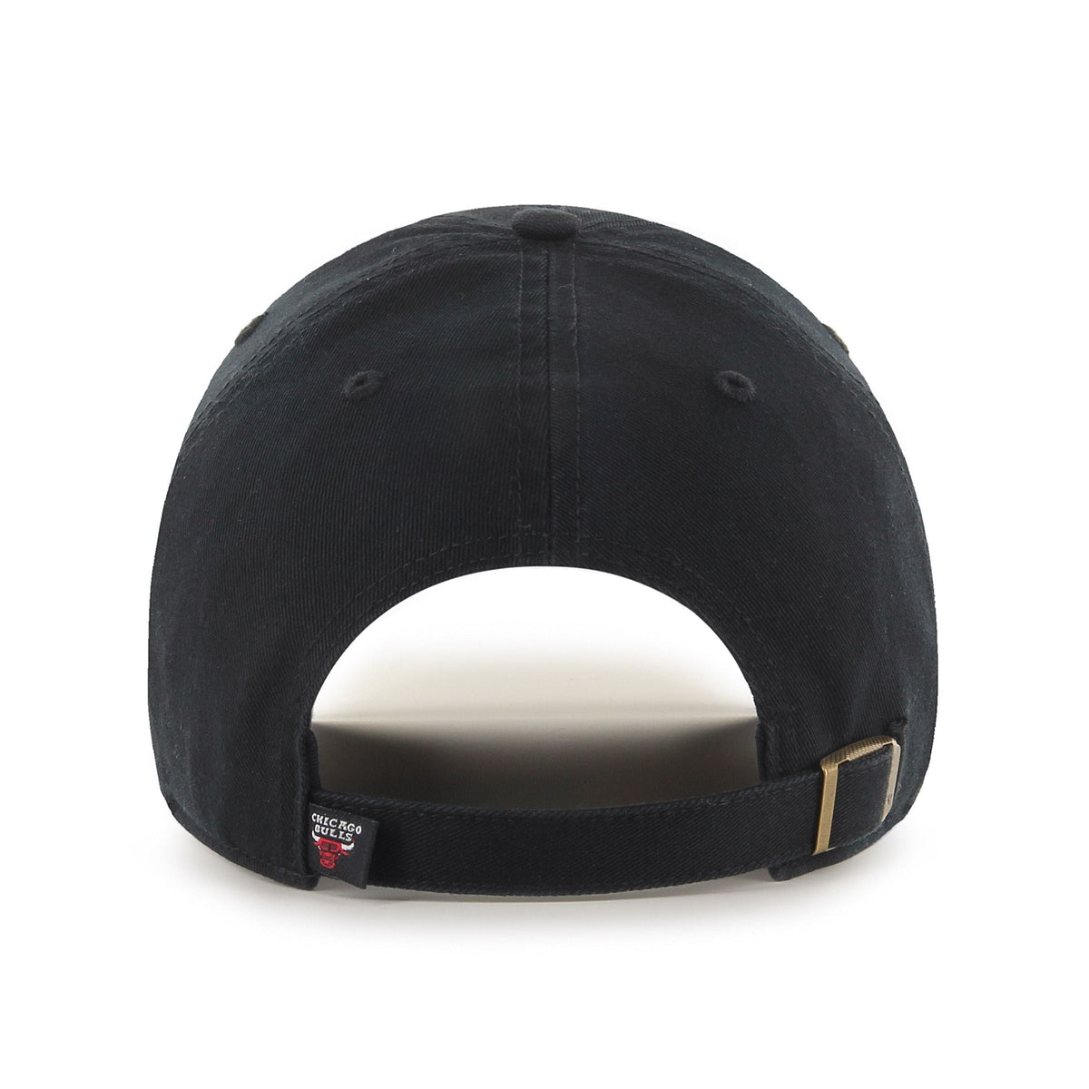 Chicago Bulls NBA 47 Brand Men Black Clean Up Adjustable Hat product image 2, provided for visual reference and product
