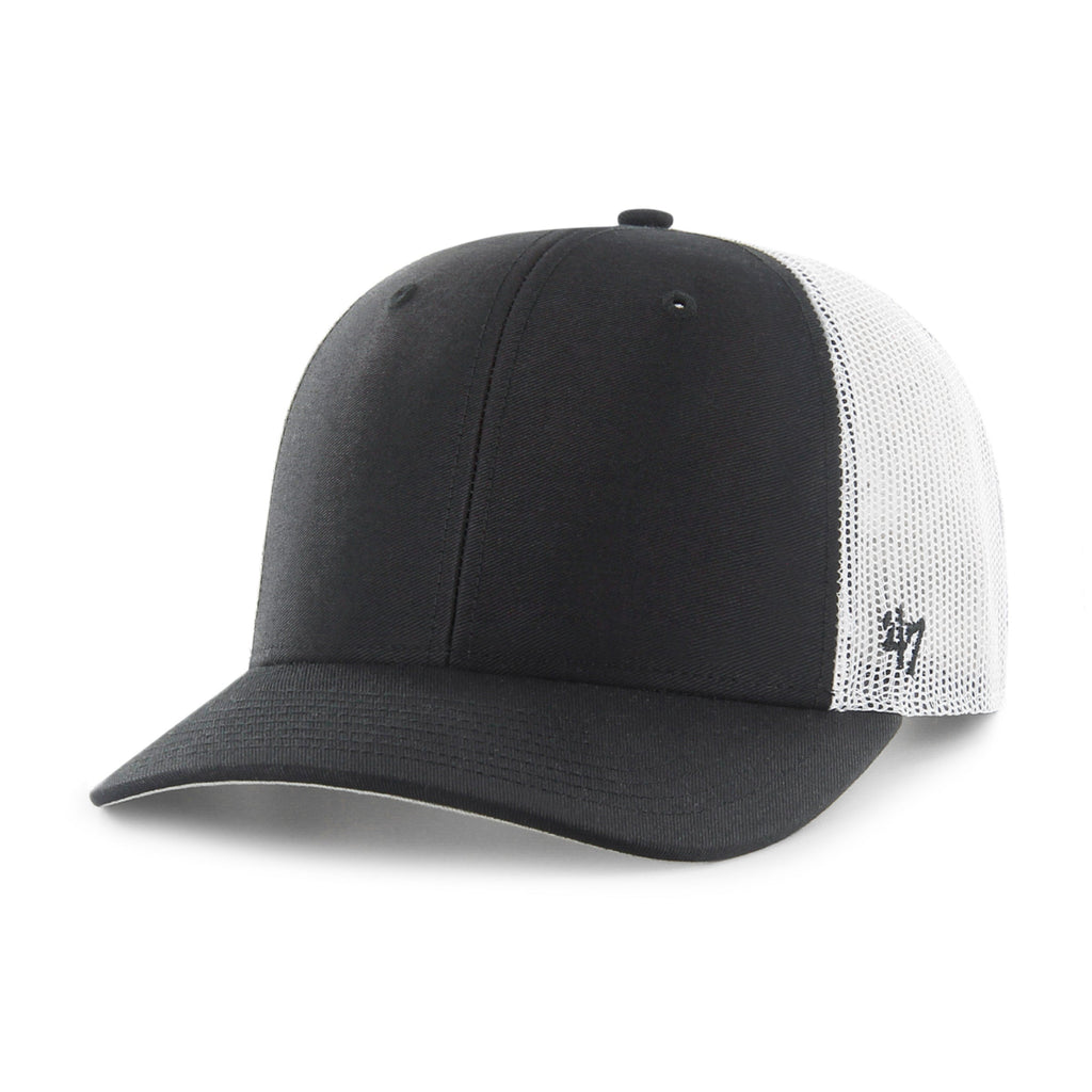 Blank 47 Brand Men Black Trucker Adjustable Hat product image 1, provided for visual reference and product detail review