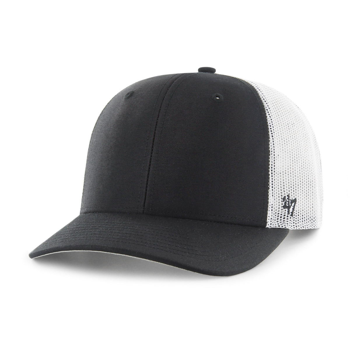 Blank 47 Brand Men Black Trucker Adjustable Hat product image 1, provided for visual reference and product detail review