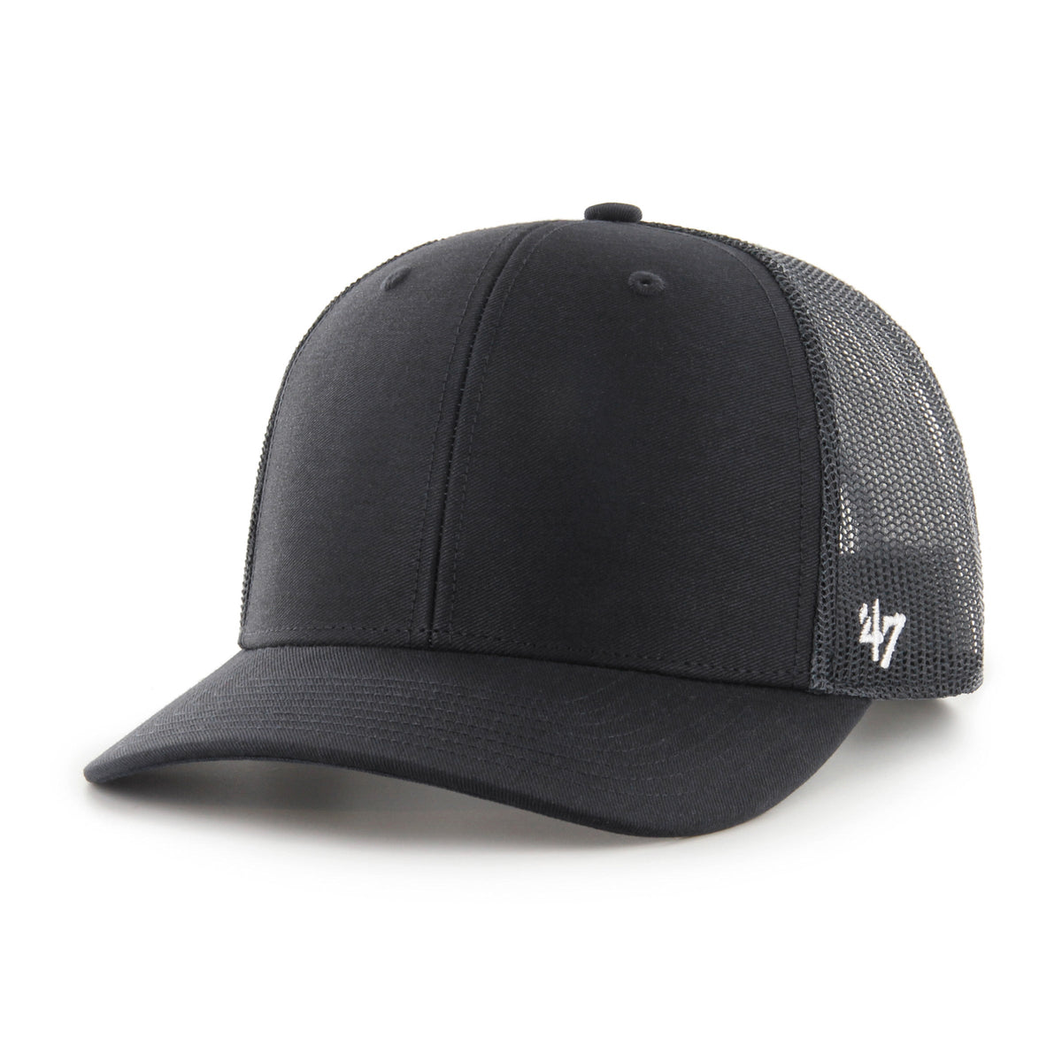 Blank 47 Brand Men Black / Black Trucker Adjustable Hat product image 1, provided for visual reference and product detail