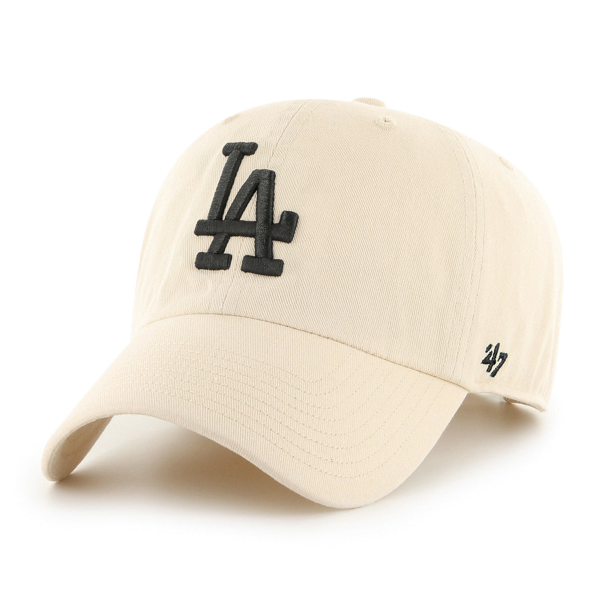 Los Angeles Dodgers MLB 47 Brand Men Natural Clean Up Adjustable Hat product image 1, provided for visual reference and