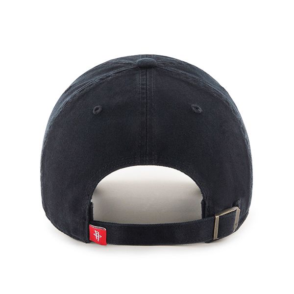Houston Rockets NBA 47 Brand Men Black Clean Up Adjustable Hat product image 2, provided for visual reference and product
