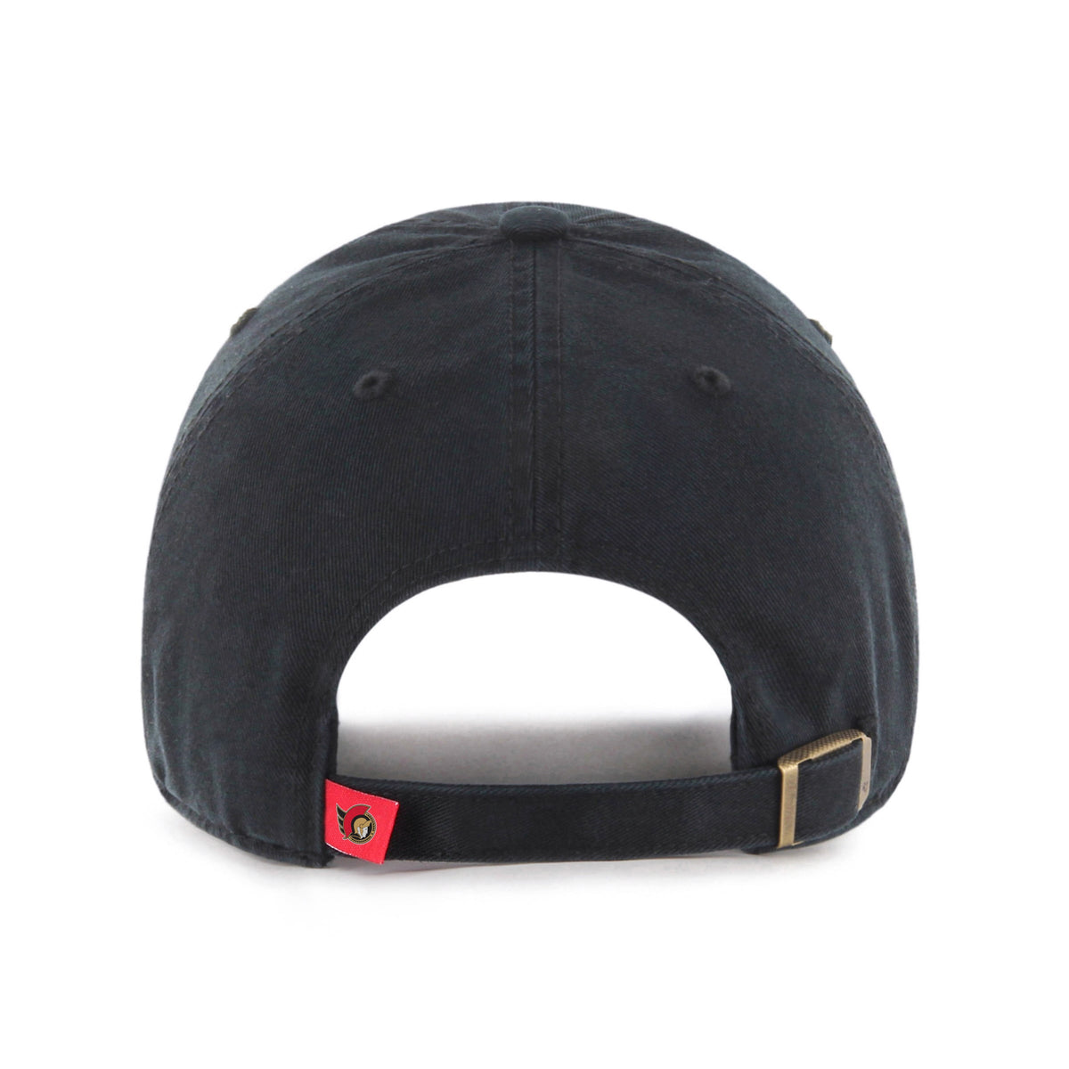 Ottawa Senators NHL 47 Brand Men Black Clean Up Adjustable Hat product image 2, provided for visual reference and product