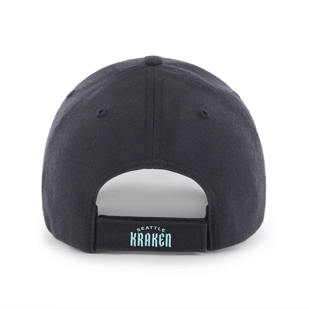Seattle Kraken NHL 47 Brand Men Navy MVP Adjustable Hat product image 2, provided for visual reference and product detail