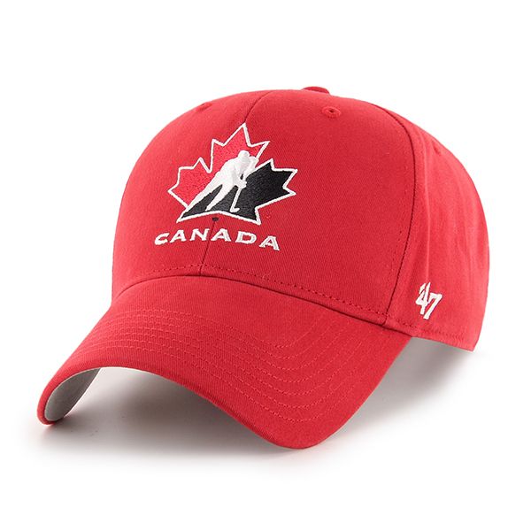 Hockey Canada IIHF 47 Brand Toddler Red MVP Adjustable Hat product image 1, provided for visual reference and product detail