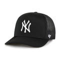 New York Yankees MLB 47 Brand Men Black Foam Front Mesh Trucker Snapback product image 1, provided for visual reference and