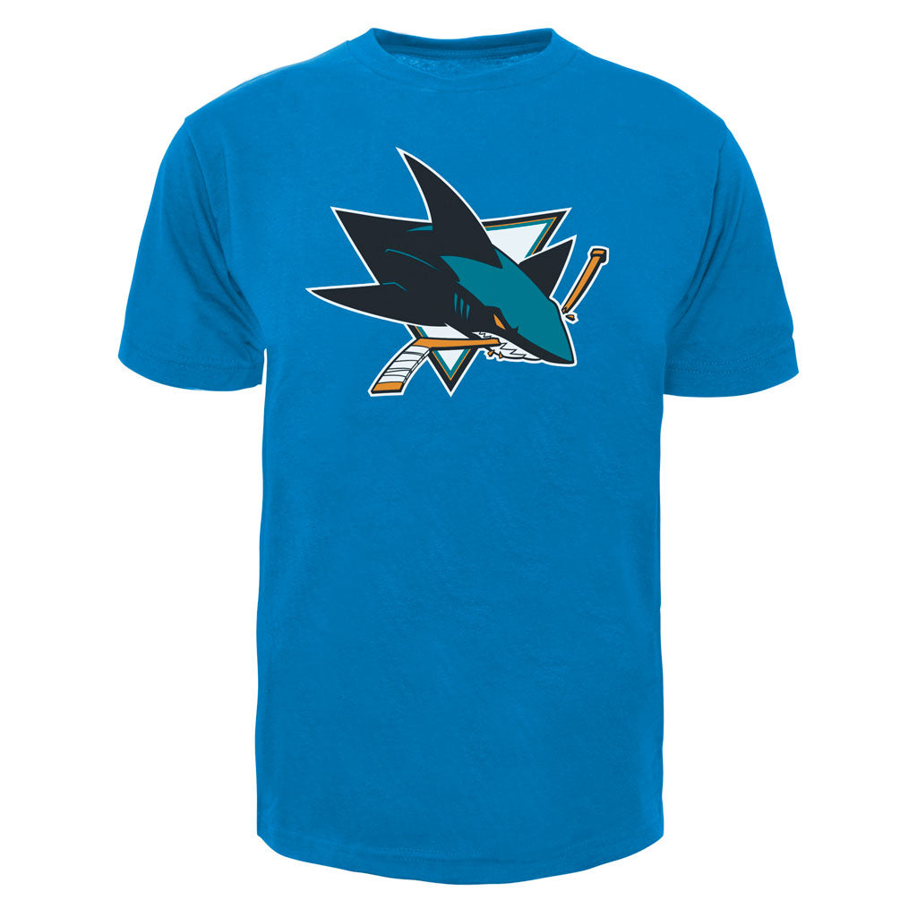 San Jose Sharks NHL 47 Brand Men Teal Imprint Fan T-Shirt product image 1, provided for visual reference and product detail
