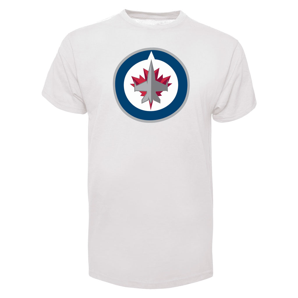 Winnipeg Jets NHL 47 Brand Men White Imprint Fan T-Shirt product image 1, provided for visual reference and product detail
