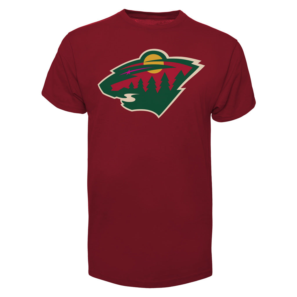 Minnesota Wild NHL 47 Brand Men Maroon Imprint Fan T-Shirt product image 1, provided for visual reference and product detail