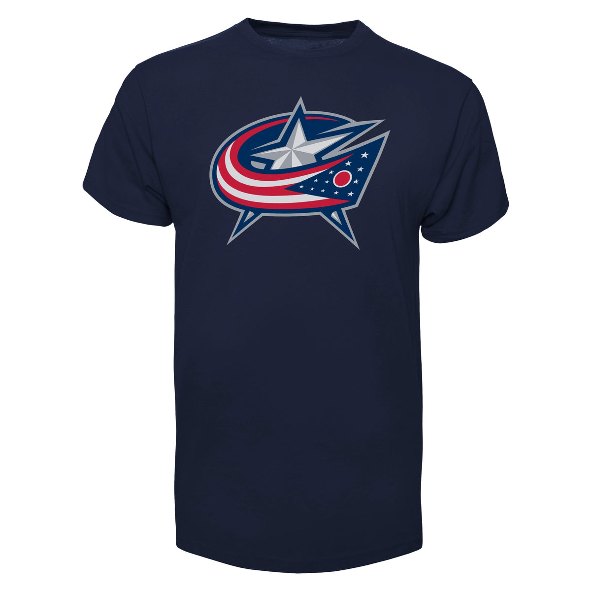 Columbus Blue Jackets NHL 47 Brand Men Navy Imprint Fan T-Shirt product image 1, provided for visual reference and product