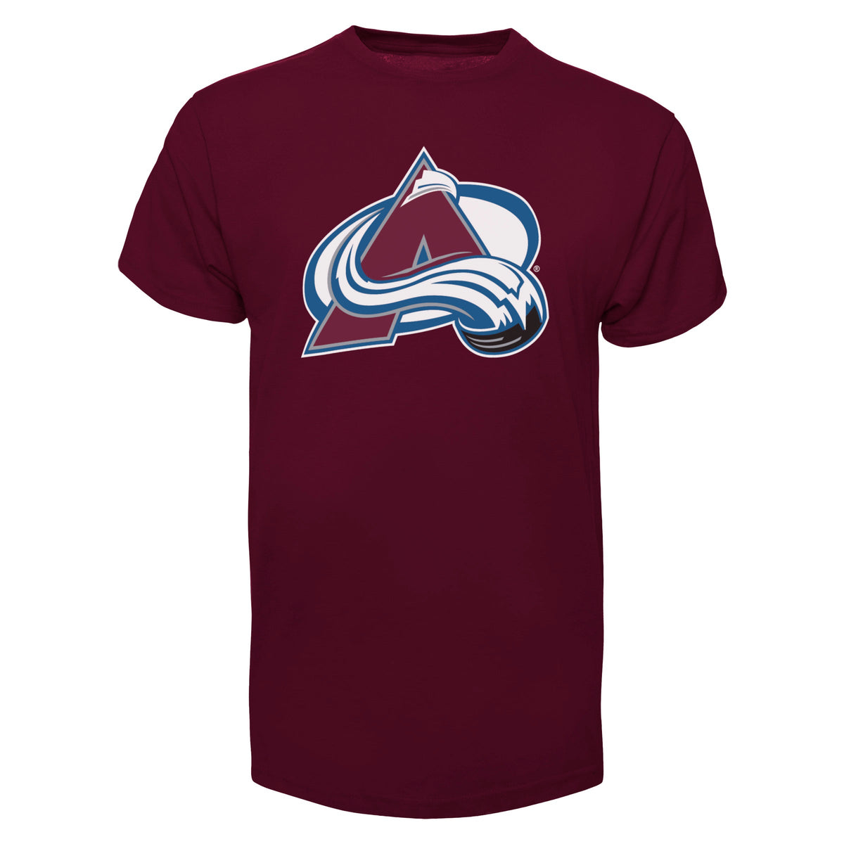 Colorado Avalanche NHL 47 Brand Men Burgundy Imprint Fan T-Shirt product image 1, provided for visual reference and product