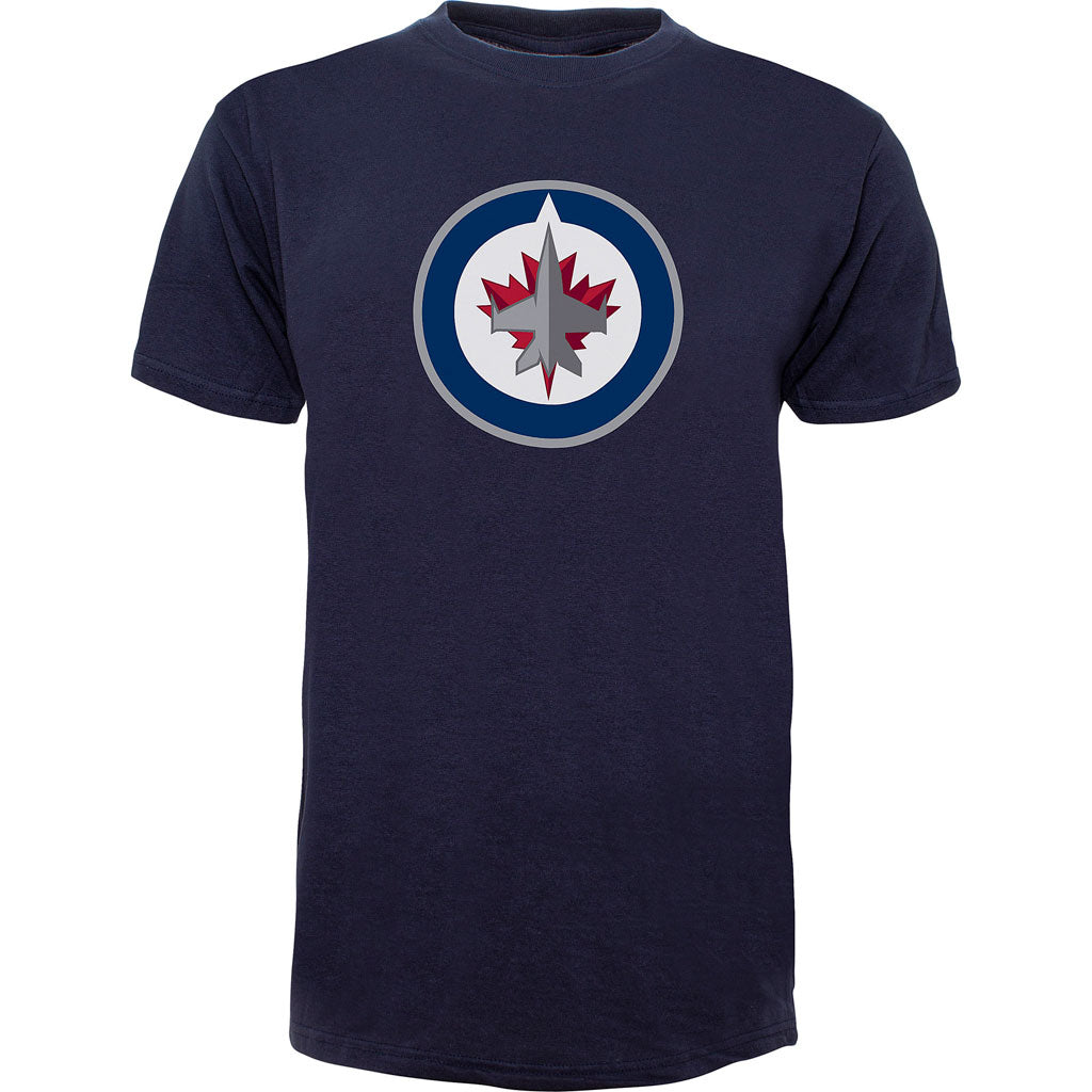 Winnipeg Jets NHL 47 Brand Men Navy Imprint Fan T-Shirt product image 1, provided for visual reference and product detail