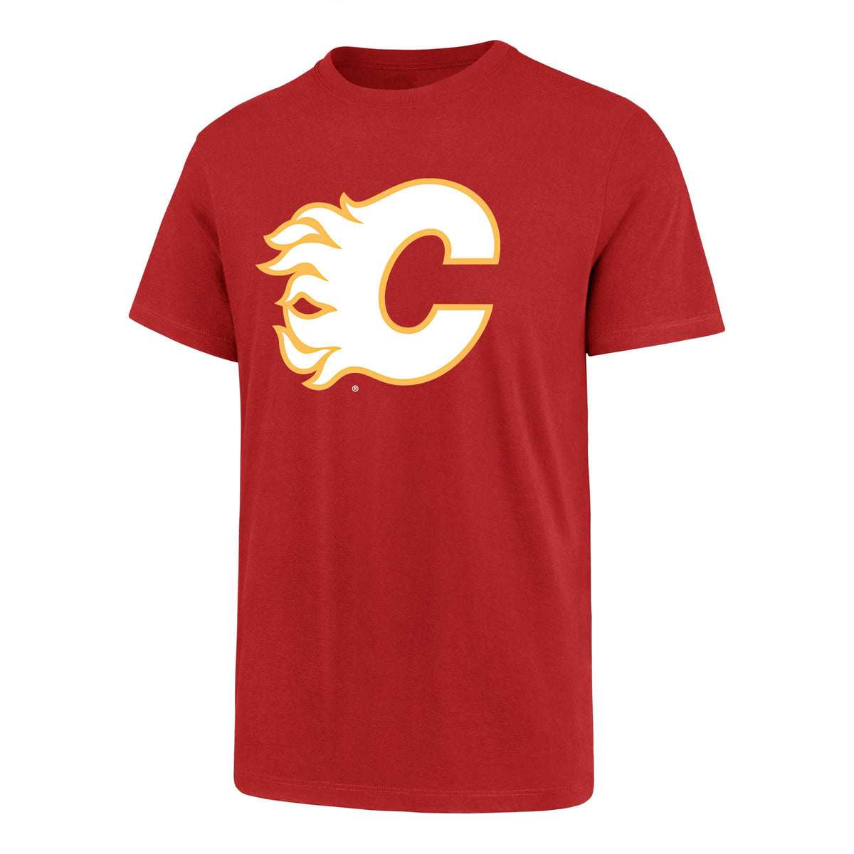 Calgary Flames NHL 47 Brand Men Red Imprint Fan T-Shirt product image 1, provided for visual reference and product detail