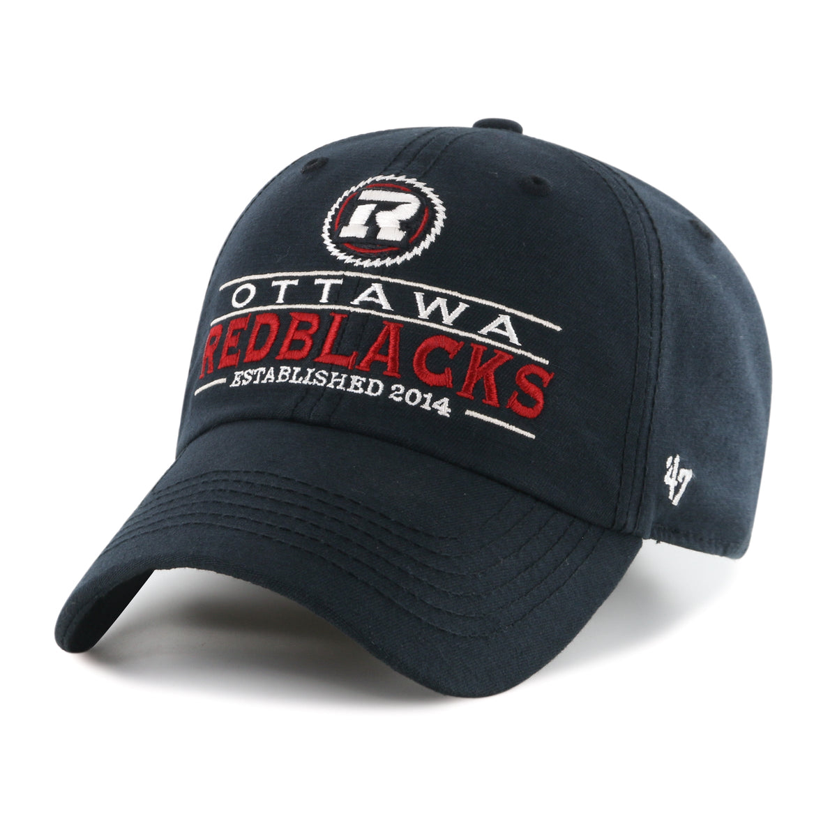 Ottawa Redblacks CFL 47 Brand Men Navy Vernon Clean up Adjustable Hat product image 1, provided for visual reference and
