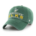 Edmonton Elks CFL 47 Brand Men Green Vernon Clean up Adjustable Hat product image 1, provided for visual reference and