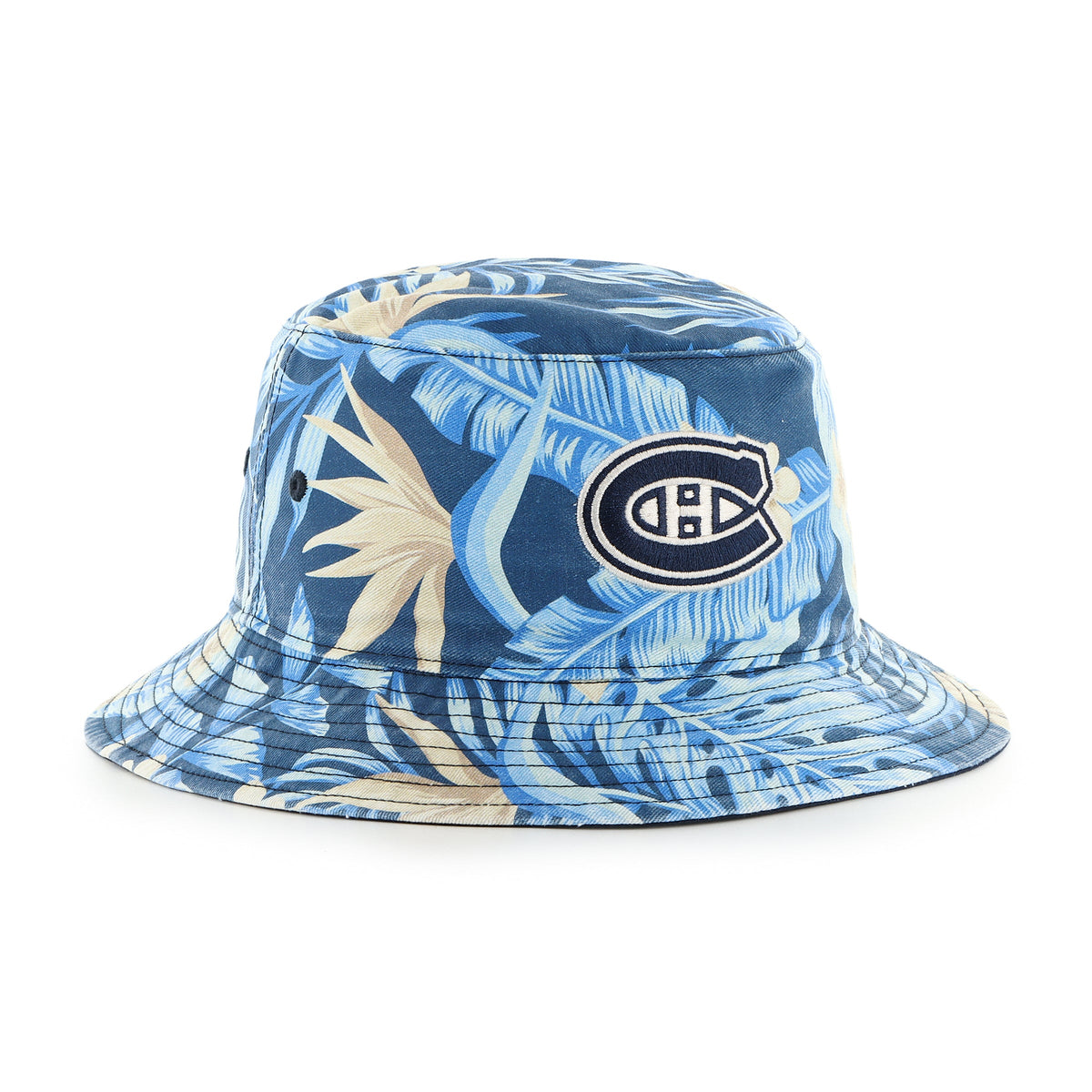 Montreal Canadiens NHL 47 Brand Men Blue Tropicalia Bucket Hat product image 3, provided for visual reference and product