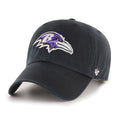 Baltimore Ravens NFL 47 Brand Men Black Clean up Adjustable Hat product image 1, provided for visual reference and product