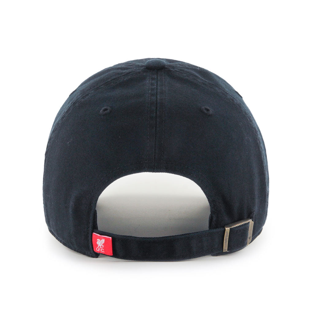 Liverpool FC EPL 47 Brand Men Black Clean up Alternate Adjustable Hat product image 2, provided for visual reference and