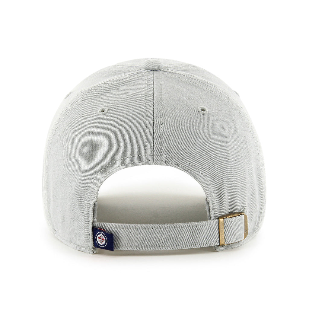 Winnipeg Jets NHL 47 Brand Men Grey Clean Up Adjustable Hat product image 2, provided for visual reference and product