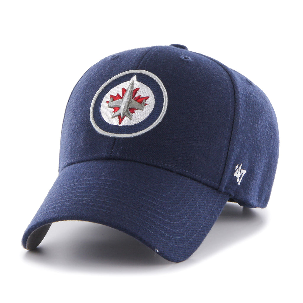 Winnipeg Jets NHL 47 Brand Men Navy MVP Adjustable Hat product image 1, provided for visual reference and product detail