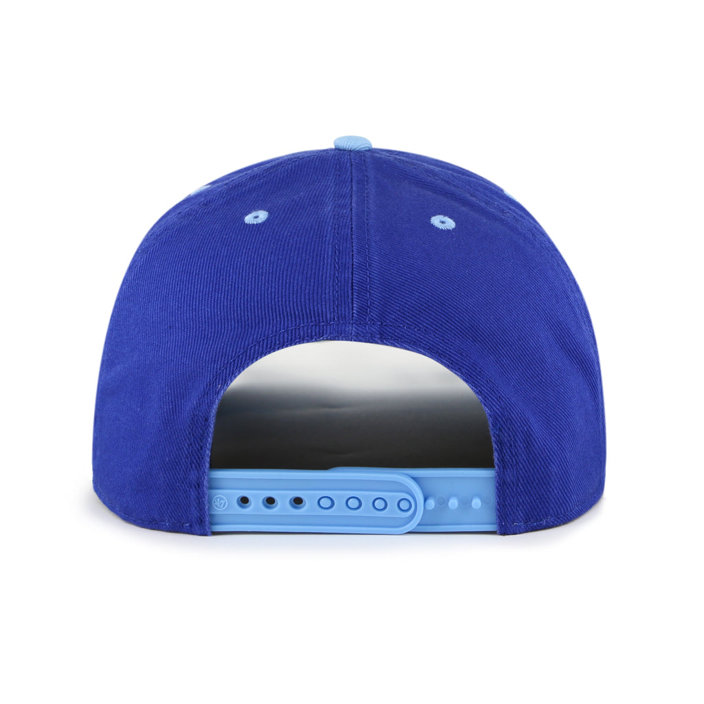 Quebec Nordiques NHL 47 Brand Men Royal Double Header Baseline Hitch Adjustable Hat product image 2, provided for visual