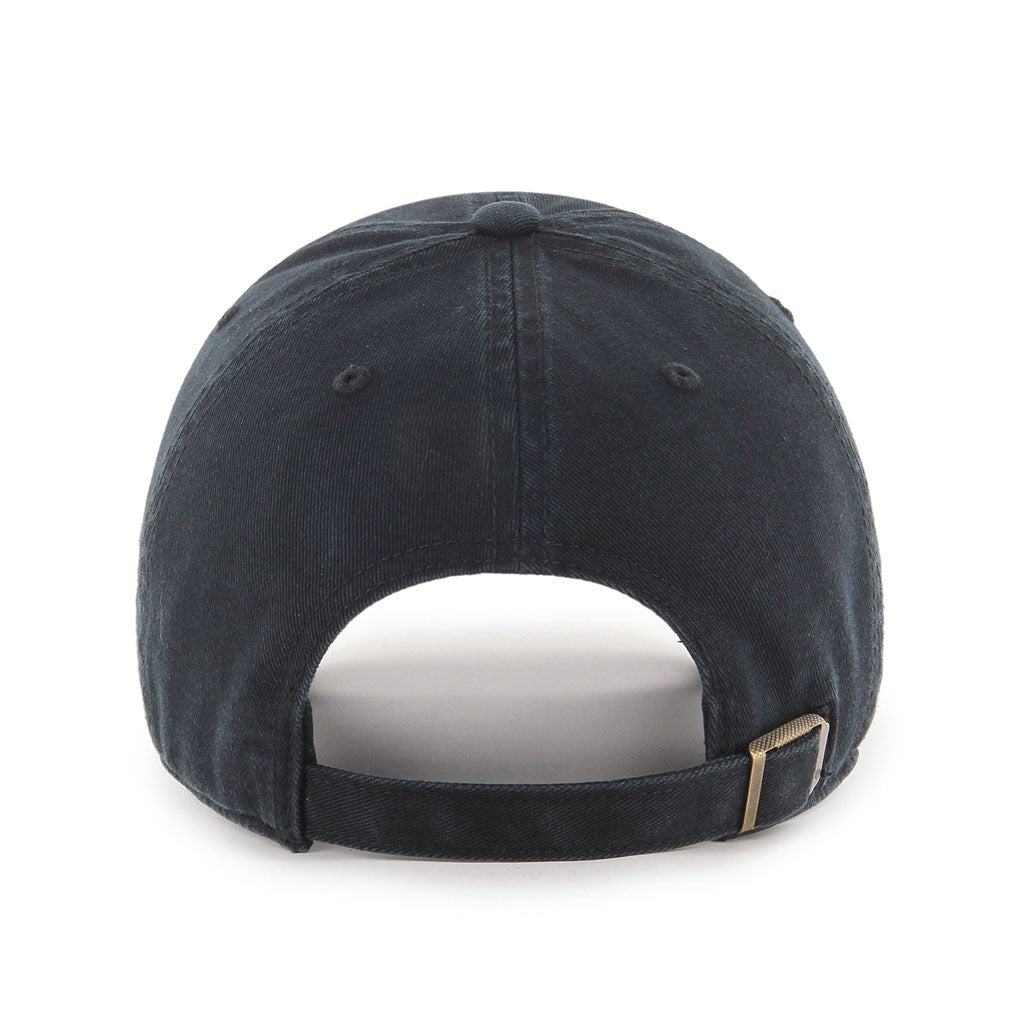 Calgary Flames NHL 47 Brand Men Black on Black Clean Up Adjustable Hat product image 2, provided for visual reference and