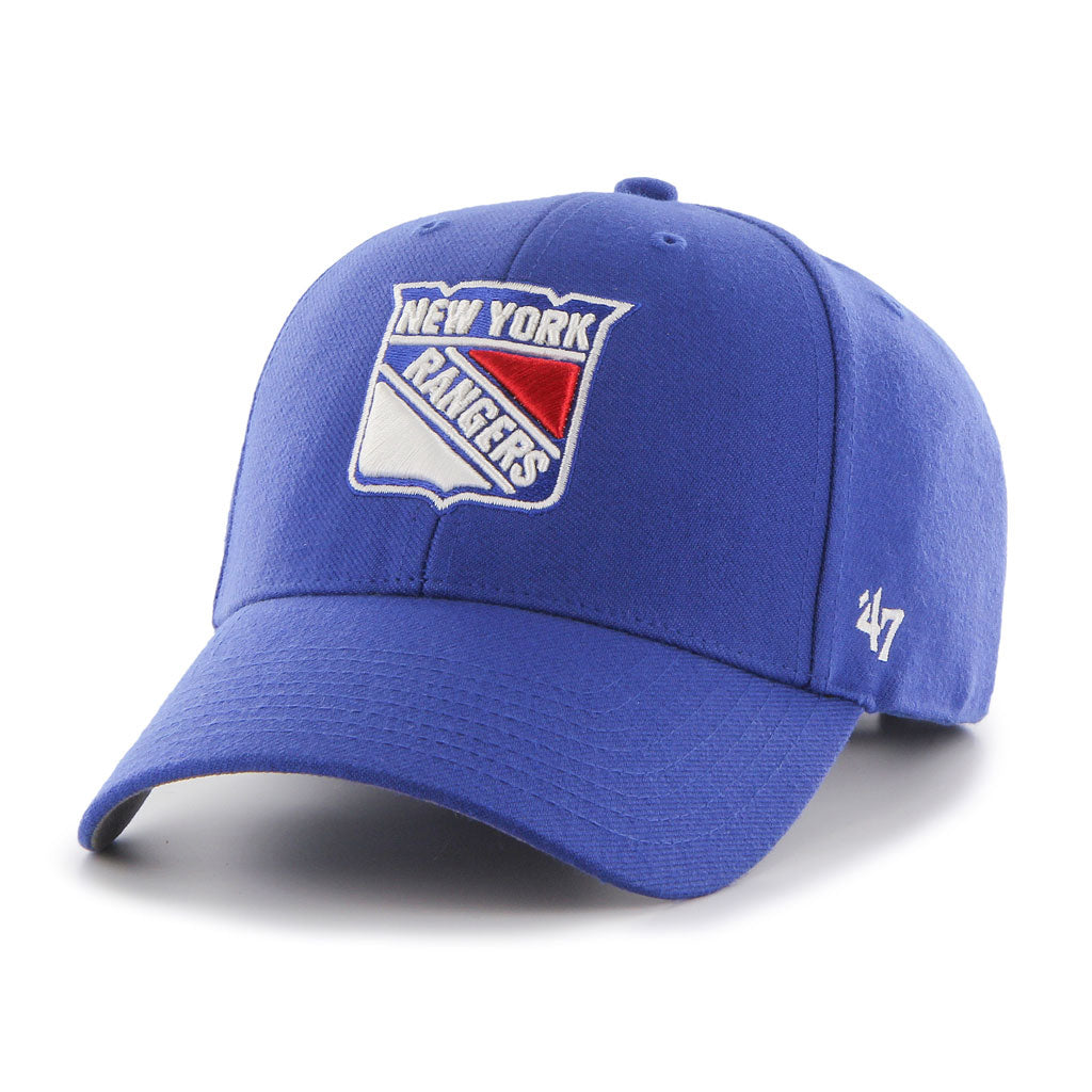 New York Rangers NHL 47 Brand Men Royal MVP Adjustable Hat product image 1, provided for visual reference and product detail